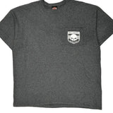 Riverside Harley Davidson Graphic T-Shirt - 2XL Gray Cotton Blend