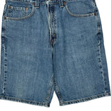 Levis Denim Shorts - 33W 10L Blue Cotton