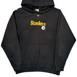Pittsburgh Steelers NFL Hoodie - 2XL Black Cotton Blend
