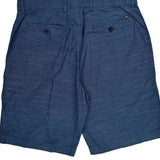 Tommy Hilfiger Chino Shorts - 33W 10L Blue Cotton