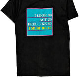 Cci Single Stitch T-Shirt - Large Black Cotton