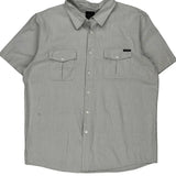 Oakley Short Sleeve Shirt - XL Grey Cotton