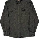 Wrangler Shirt - Large Gray Cotton Blend