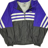 Adidas Striped Jacket - Large Block Colour Polyester