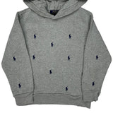 Age 8 Polo By Ralph Lauren Hoodie - Small Gray Cotton