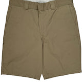 Dickies Chino Shorts - 36W 10L Khaki Cotton Blend
