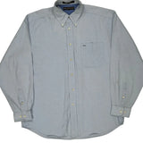 Tommy Hilfiger Shirt - Large Blue Cotton