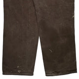 Carhartt Double Knee Carpenter Trousers - 38W 31L Brown Cotton