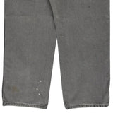 Dickies Double Knee Carpenter Trousers - 38W 30L Grey Cotton