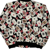 1980'S The Regal Graphic Bomber Jacket - XL White Polyester Blend