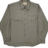 Dickies Shirt - 2XL Gray Polyester Blend