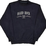 Hard Rock Cafe Sweatshirt - Medium Navy Cotton Blend