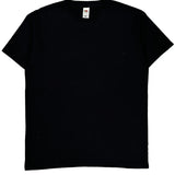 Fruit Of The Loom T-Shirt - Medium Black Cotton