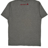 Carhartt Spellout T-Shirt - Medium Gray Cotton