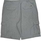 Tommy Hilfiger Pinstripe Cargo Shorts - 38W 10L Gray Cotton