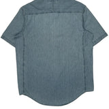 Wrangler Denim Shirt - Large Blue Cotton