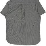 Tommy Hilfiger Striped Short Sleeve Shirt - Large Black & White Cotton