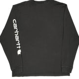 Carhartt Long Sleeve T-Shirt - Medium Black Cotton