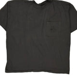 Unbranded Single Stitch T-Shirt - 2XL Black Cotton