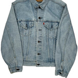 Levis Denim Jacket - Large Light Wash Cotton