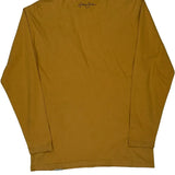 Sean John Spellout Long Sleeve T-Shirt - Medium Brown Cotton