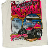 Kings Royal Fruit Of The Loom Nascar Vest - Small White Cotton