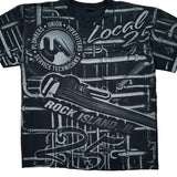 Local 25 Graphic T-Shirt - Large Black Cotton