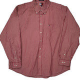 Tommy Hilfiger Striped Shirt - 2XL Red Cotton