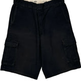 Dickies Cargo Shorts - 34W 11L Black Cotton Blend