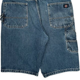Dickies Cargo Denim Shorts - 36W 11L Blue Denim