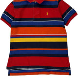 Age 7 Polo By Ralph Lauren Striped Polo Shirt - Small Multicoloured Cotton