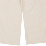 Salvatore Ferragamo Trousers - 36W UK 18 Cream Cotton