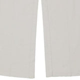 Armani Jeans Trousers - 36W UK 16 White Cotton