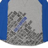 Tombstone, Arizona Harley Davidson Long Sleeve Top - Large Block Colour Cotton