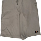 Dickies Chino Shorts - 32W 10L Khaki Cotton Blend
