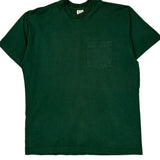 Blank Bvd Single Stitch T-Shirt - XL Green Cotton