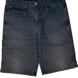 Dickies Carpenter Shorts - 32W 11L Grey Cotton