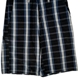 Dickies Checked Shorts - 32W 10L Black Cotton