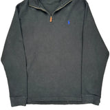 Polo By Ralph Lauren 1/4 Zip - XL Black Cotton