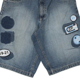 South Pole Denim Shorts - 35W 13L Blue Cotton