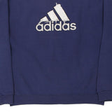 Age 13-14 Adidas Spellout Sweatshirt - XL Navy Cotton