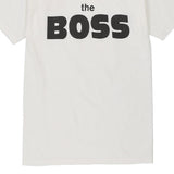 Vintage white Single Stitch The Boss. Bristol T-Shirt - mens medium