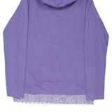 Age 14-16 Minnie Mouse Disney Graphic Hoodie - Large Purple Cotton Blend