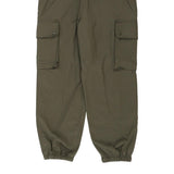 Age 16 Paul Boye Cargo Trousers - 33W 26L Khaki Cotton Blend