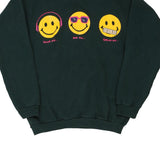 Age 11-12 Ross Graphic Sweatshirt - Large Green Cotton Blend