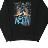 Made in USA Webn Fruit Of The Loom Graphic Sweatshirt - XL Black Cotton Blend