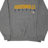 Hudsonville Soccer Russell Athletic Football Sweatshirt - Large Grey Cotton Blend