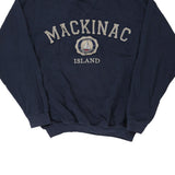 Mackinac Island Teemax Sweatshirt - XL Navy Cotton Blend
