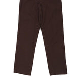 Dickies Trousers - 29W UK 10 Brown Polyester Blend
