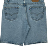505 Levis Denim Shorts - 36W 10L Light Wash Cotton